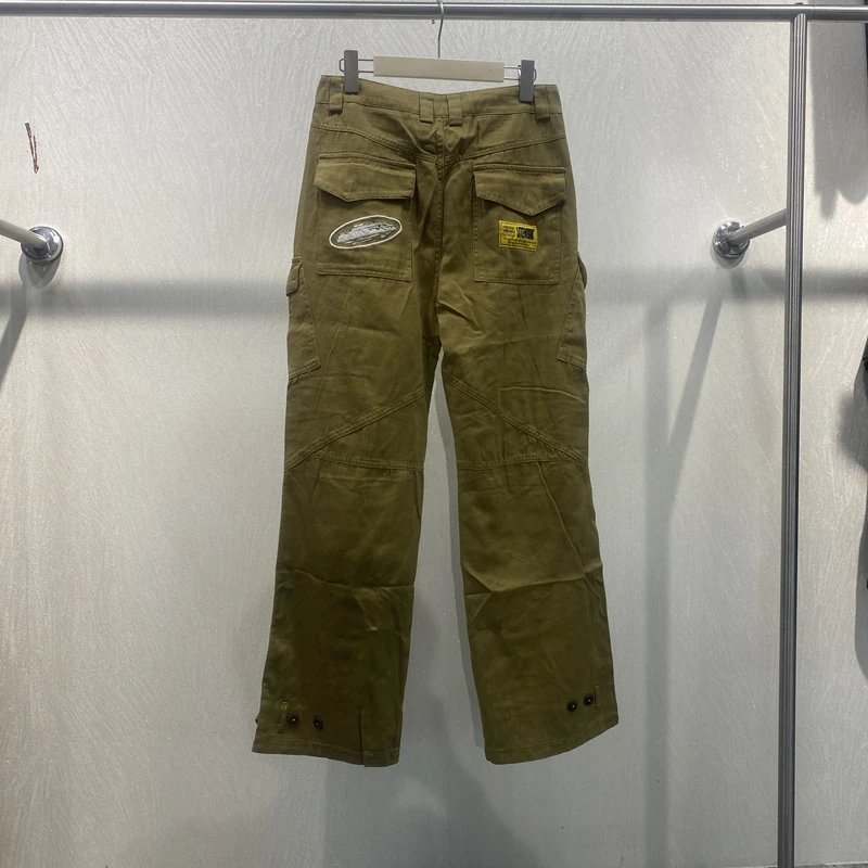 New high quality denim suit sports pants