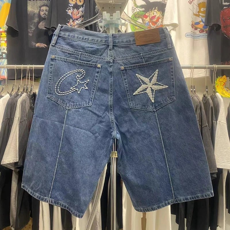 New high quality denim suit sports pants