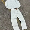 New high quality denim suit sports pants