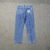 New high quality denim suit sports pants