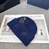 High quality cross autumn and winter knitted hat with yarn