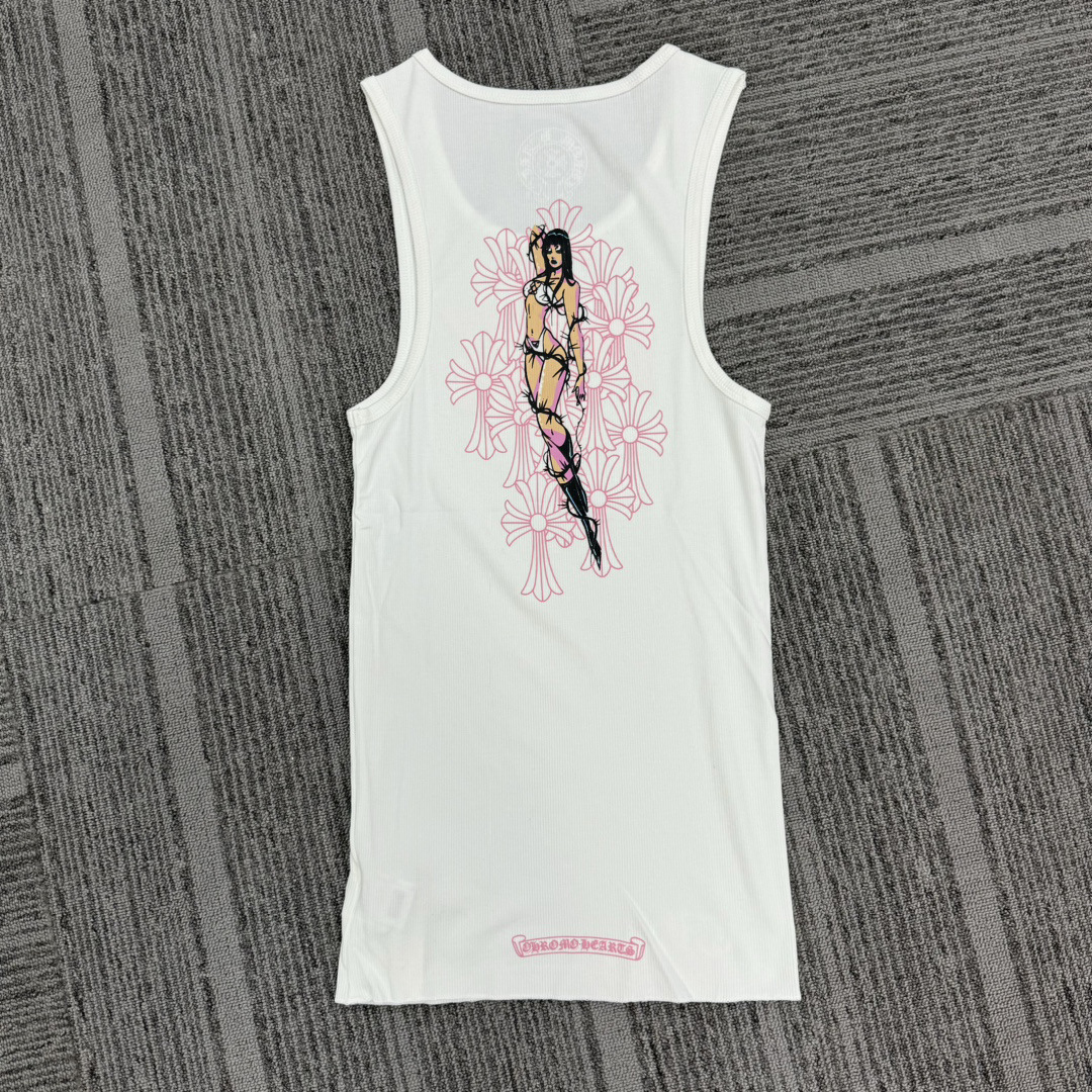 High quality cross printed vest skirt, please add : 18859952090 if you need size guidance