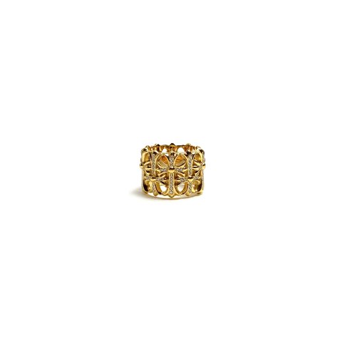 High quality, high-end, minimalist gold diamond round tomb ring
