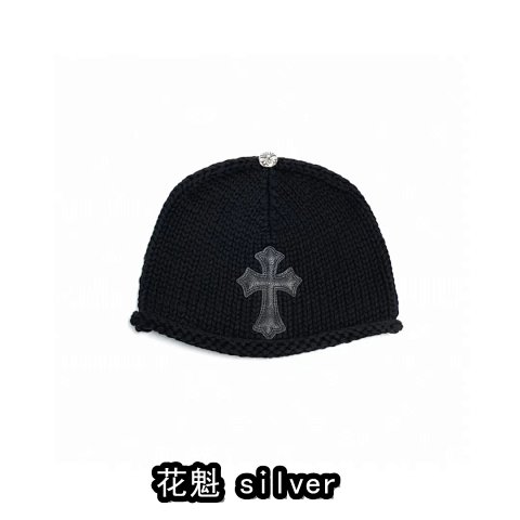 Silver 925 sterling silver accessories cold hat cross autumn and winter warm couple hat