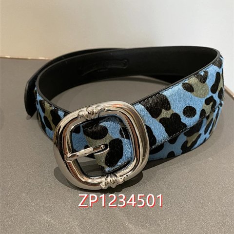 Oiran Silver White Copper Electroplated White Golden Limited St.Barth Blue Horse Hair Japanese Buckle Belt for Men and WomenProduct LinkRefresh