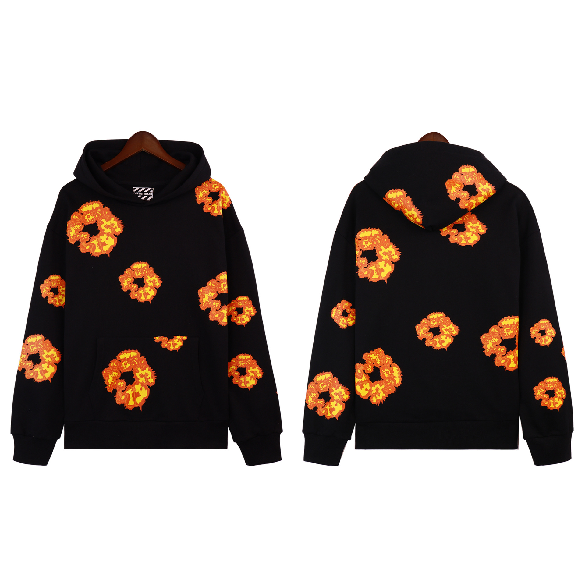High quality hooded sweatshirt pants set DT-2