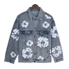 New high-quality white denim suit