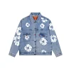 New high-quality white denim suit