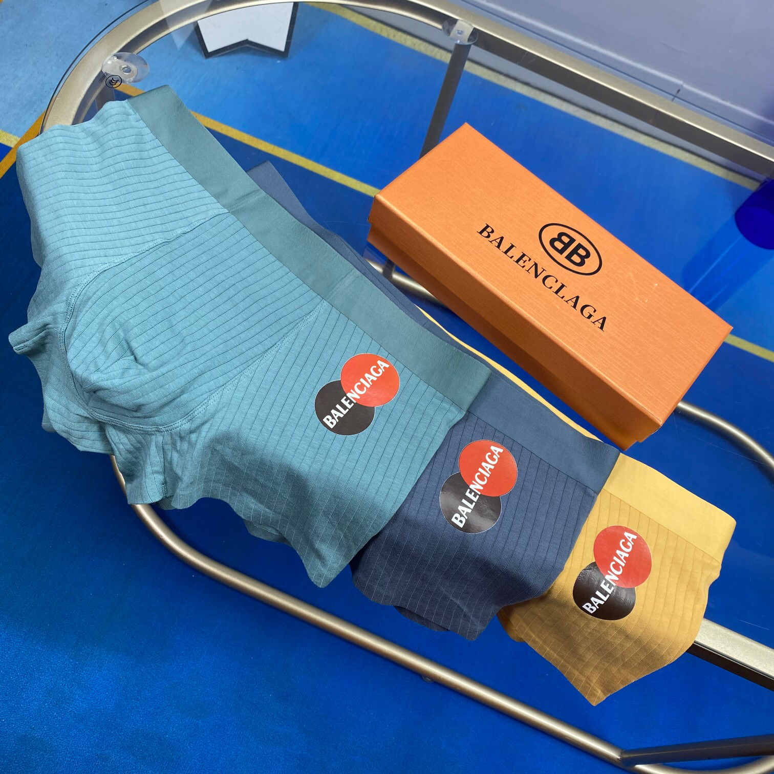 High quality men's underwear in a box of three, with a color selection of 14