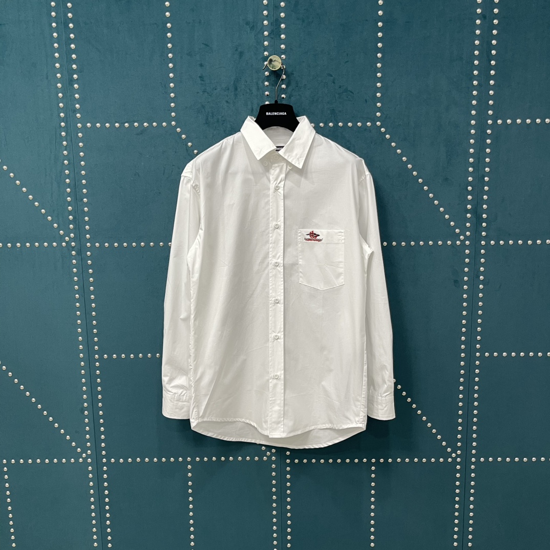 High quality embroidered long sleeved shirt
