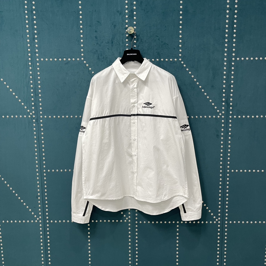 High quality embroidered long sleeved shirt