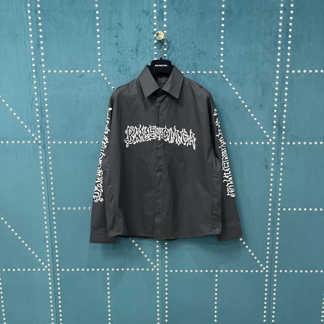 High quality embroidered long sleeved shirt