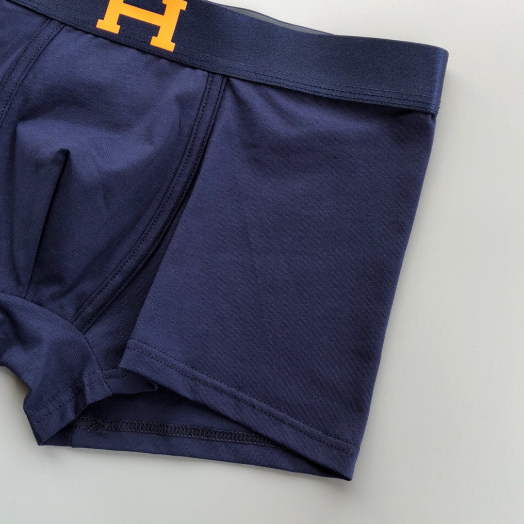 High quality men's underwear in a box of three, with a color selection of 12