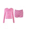 High quality hooded zipper short jacket shorts set, please add : 18030258501 if you need size guide