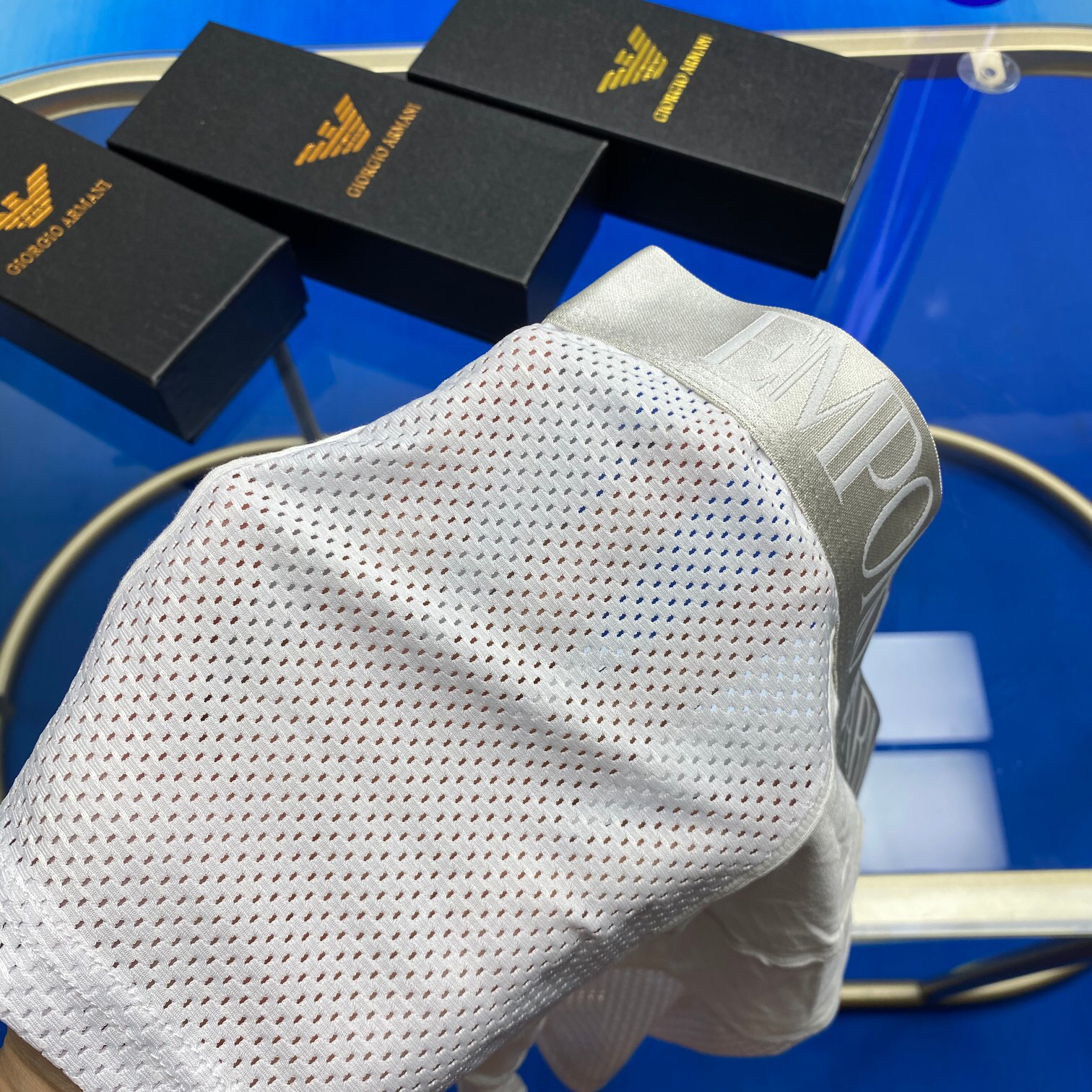 High quality men's underwear in a box of three, available in any color