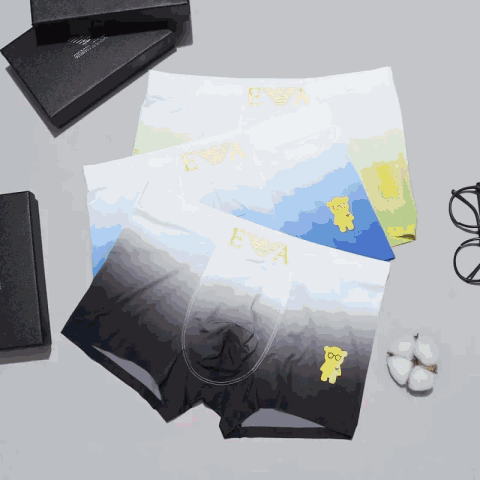High quality men's underwear in a box of three, available in any color