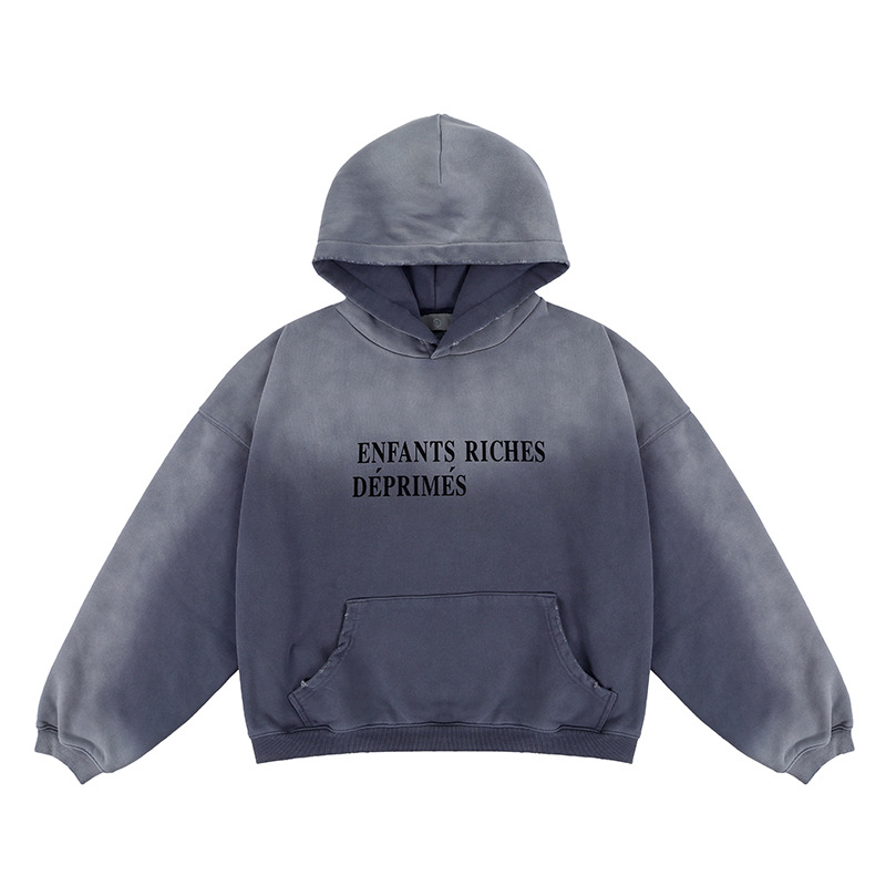 High quality melancholy printed hooded sweatshirt, please add : 18859952090 if you need size guidance