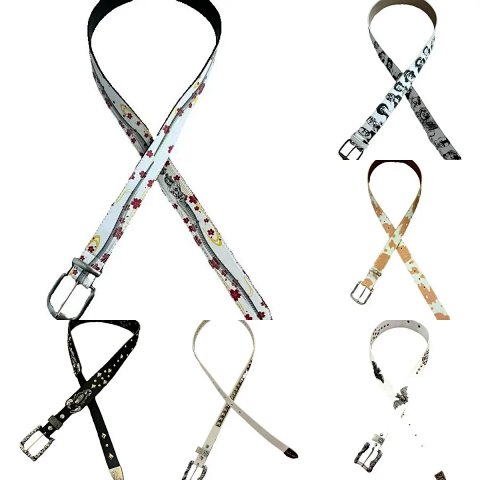 High quality cowhide punk leather belt