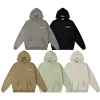 High quality double line velvet letter casual loose high street plus velvet hoodie