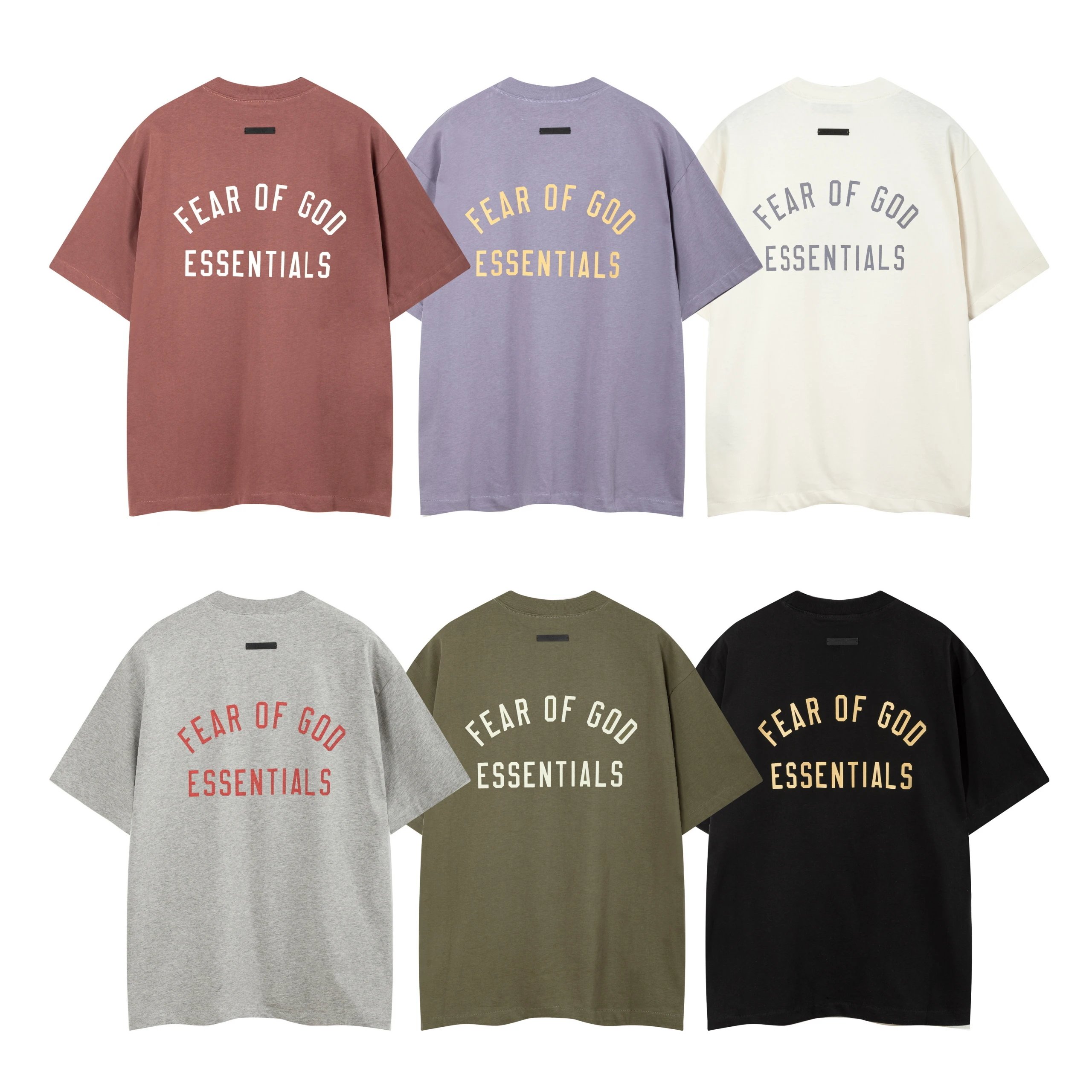 Spring/Summer New Double Row Dopamine Letter Short Sleeve Men's and Women's High Street T-shirt Half Sleeve