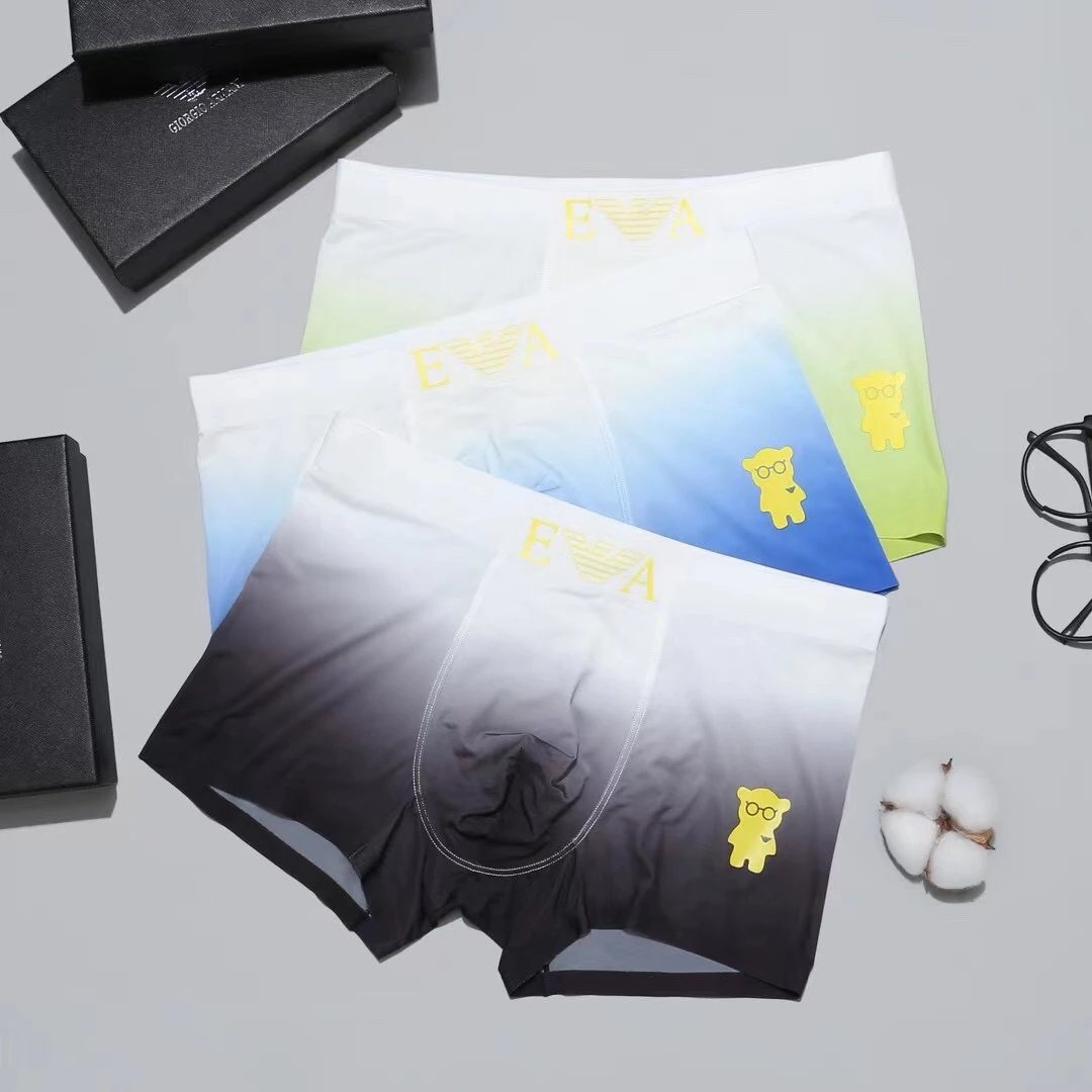 High quality men's underwear in a box of three, available in any color