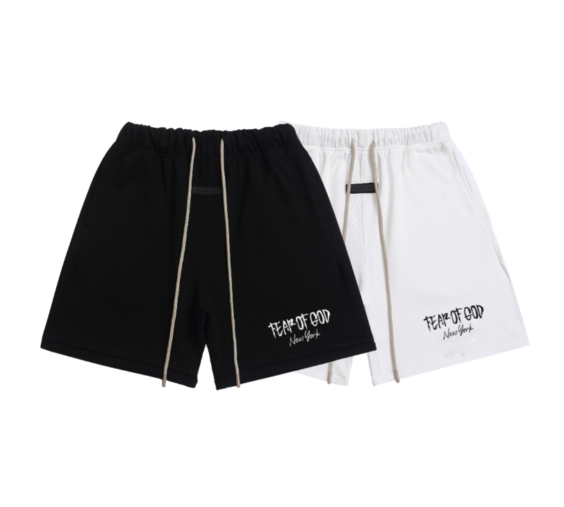 High quality plush printed loose shorts for couples of both genders