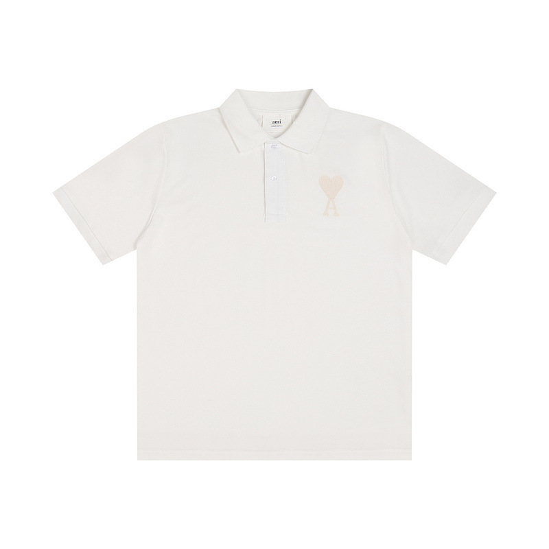 High quality small heart embroidered short sleeved 1:1 pls add : 18030258501 if you need size guide