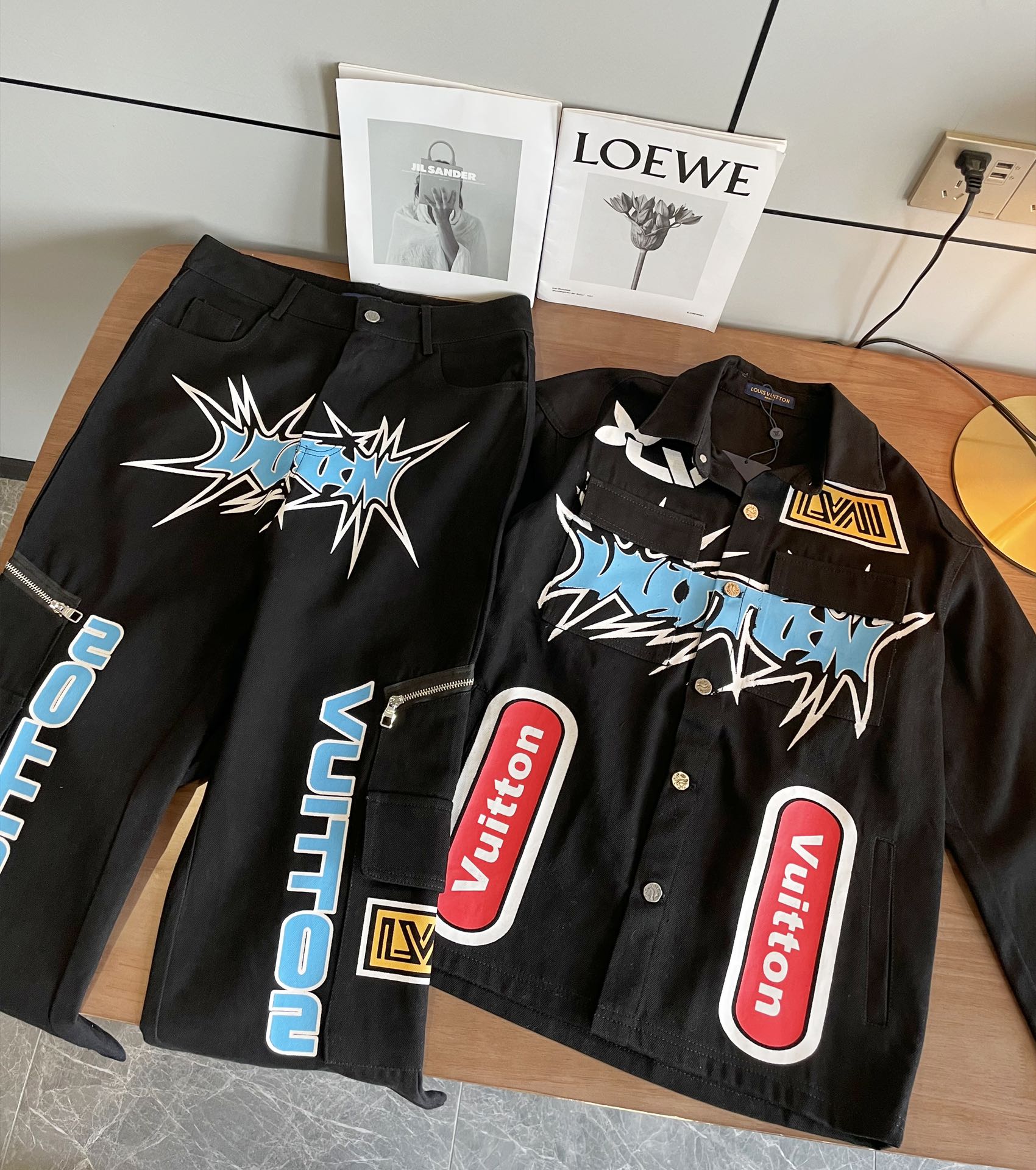 High quality denim suit