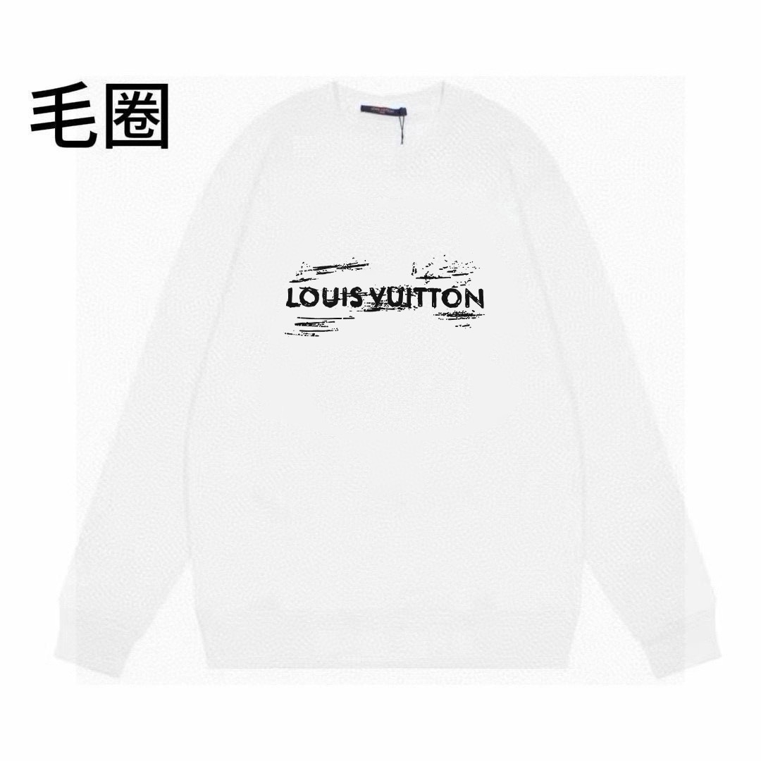 High quality minimalist letter printed round neck looped hoodie 1 pls add : 18030258501 if you need size guide