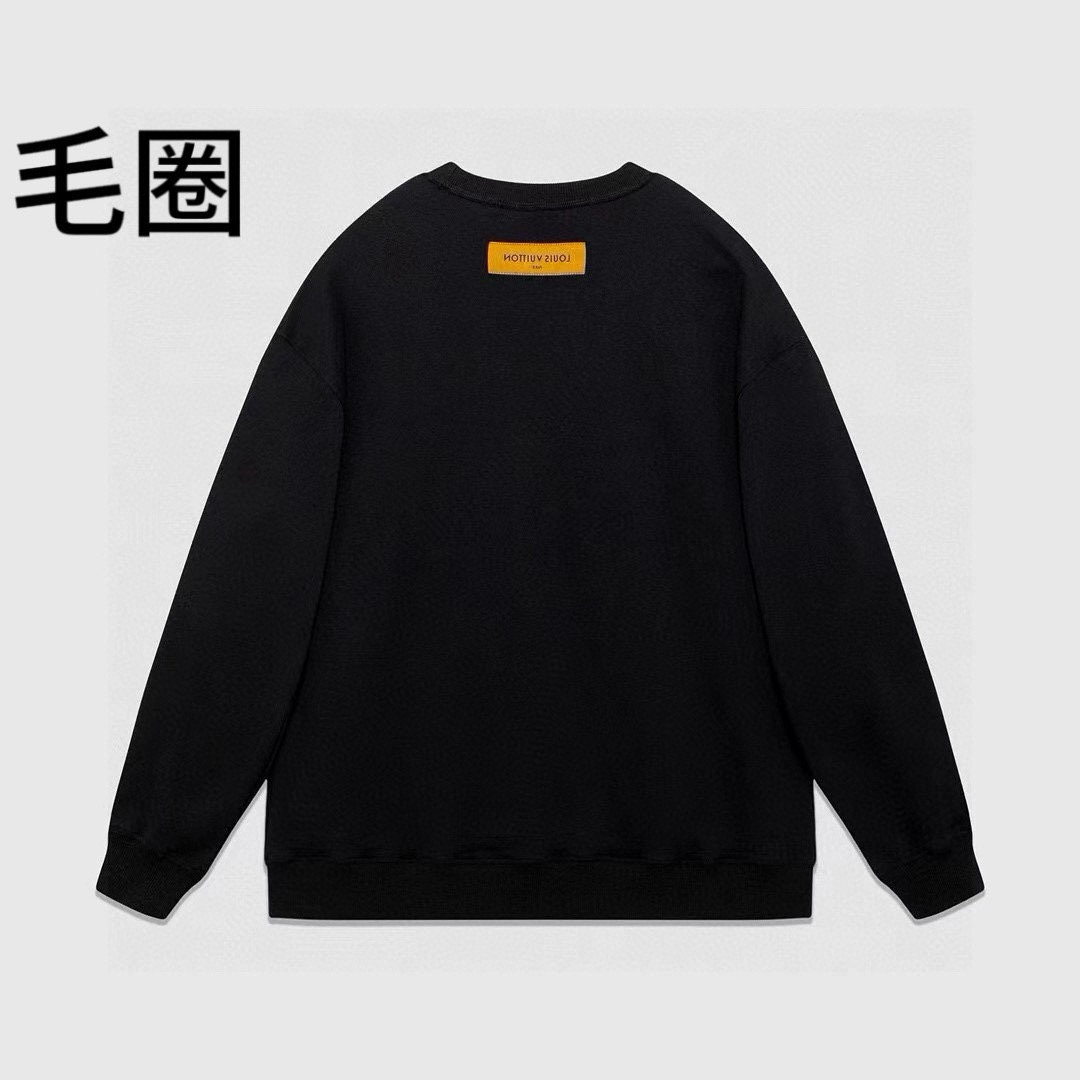 High quality minimalist letter printed round neck looped hoodie 1 pls add : 18030258501 if you need size guide
