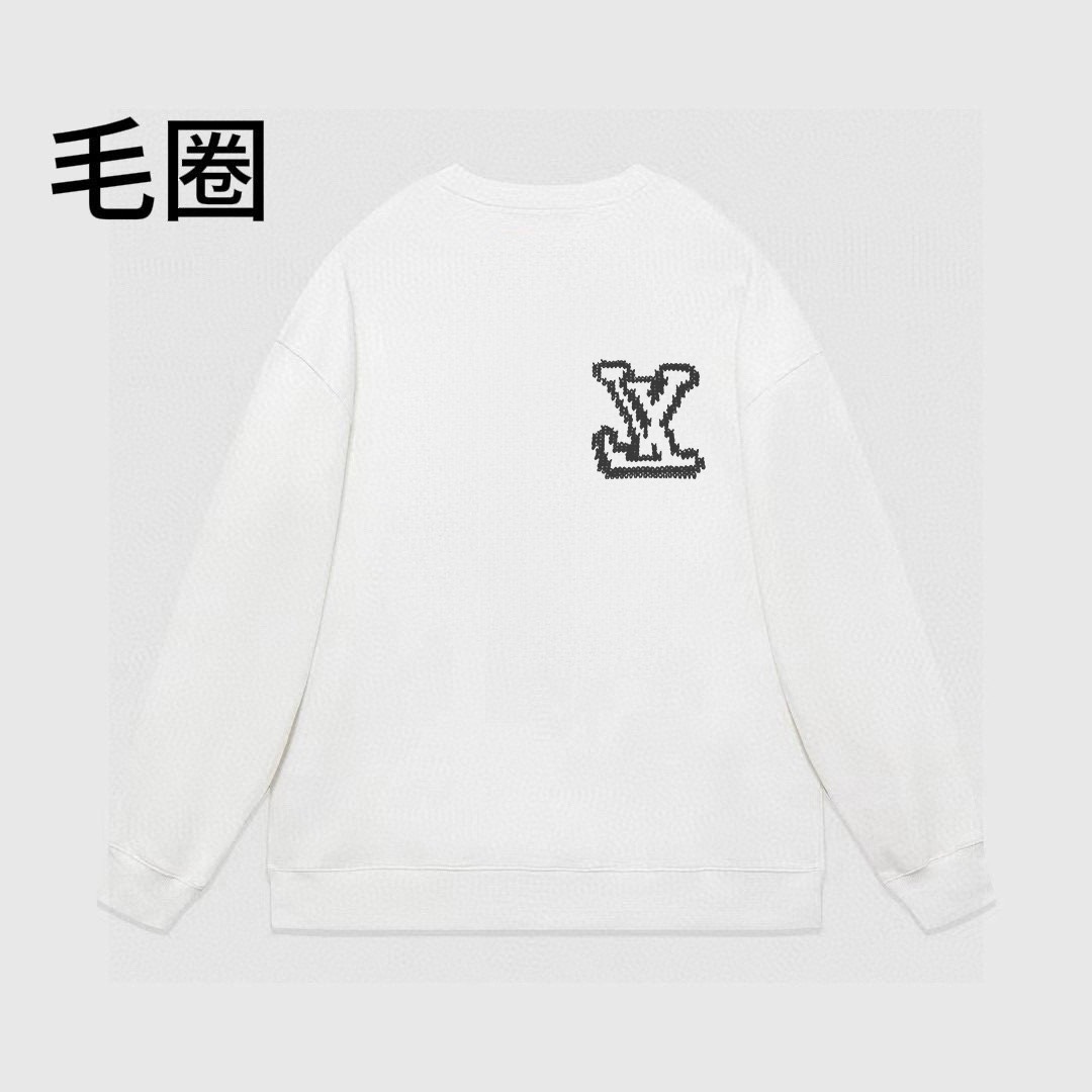 High quality minimalist letter printed round neck looped hoodie 1 pls add : 18030258501 if you need size guide