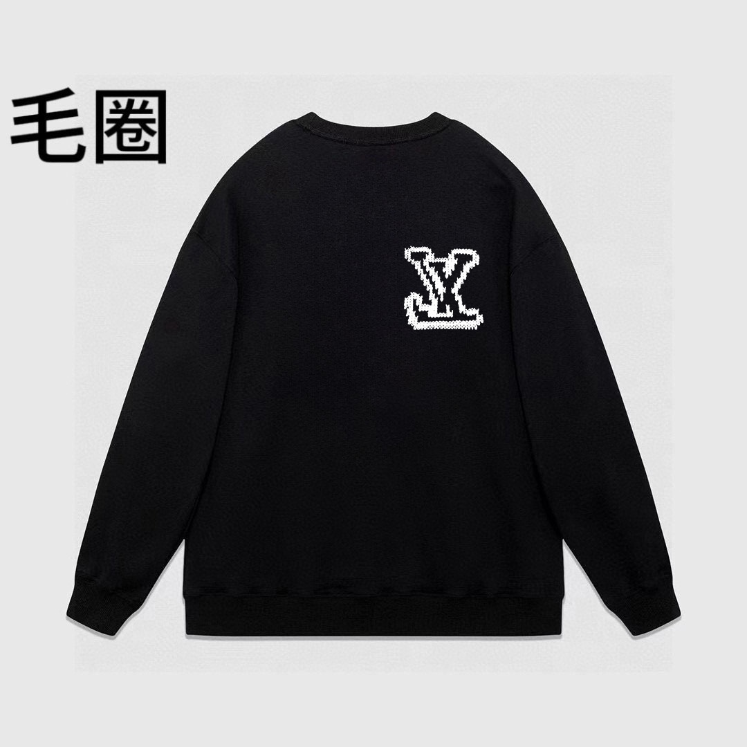 High quality minimalist letter printed round neck looped hoodie 1 pls add : 18030258501 if you need size guide