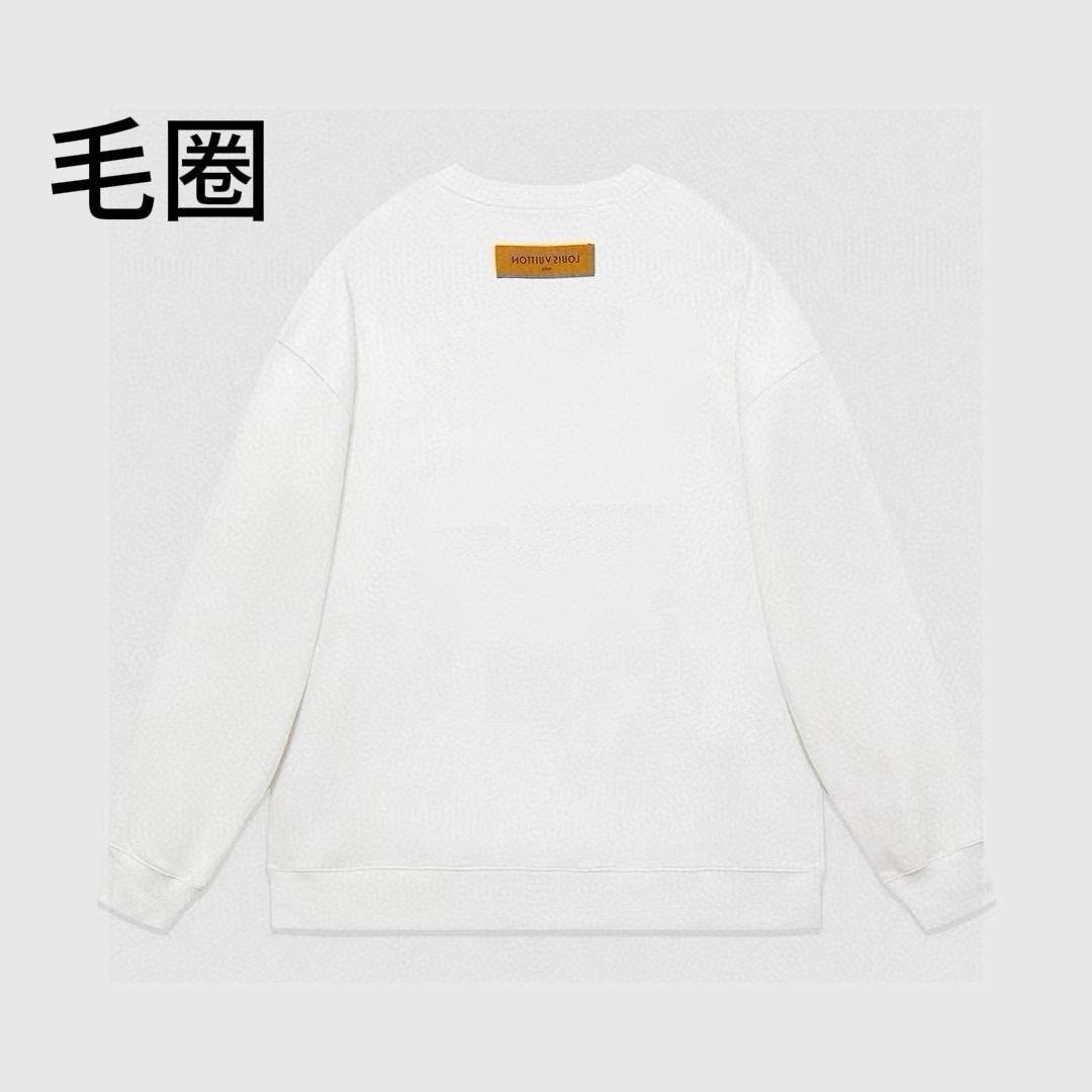 High quality minimalist letter printed round neck looped hoodie 1 pls add : 18030258501 if you need size guide