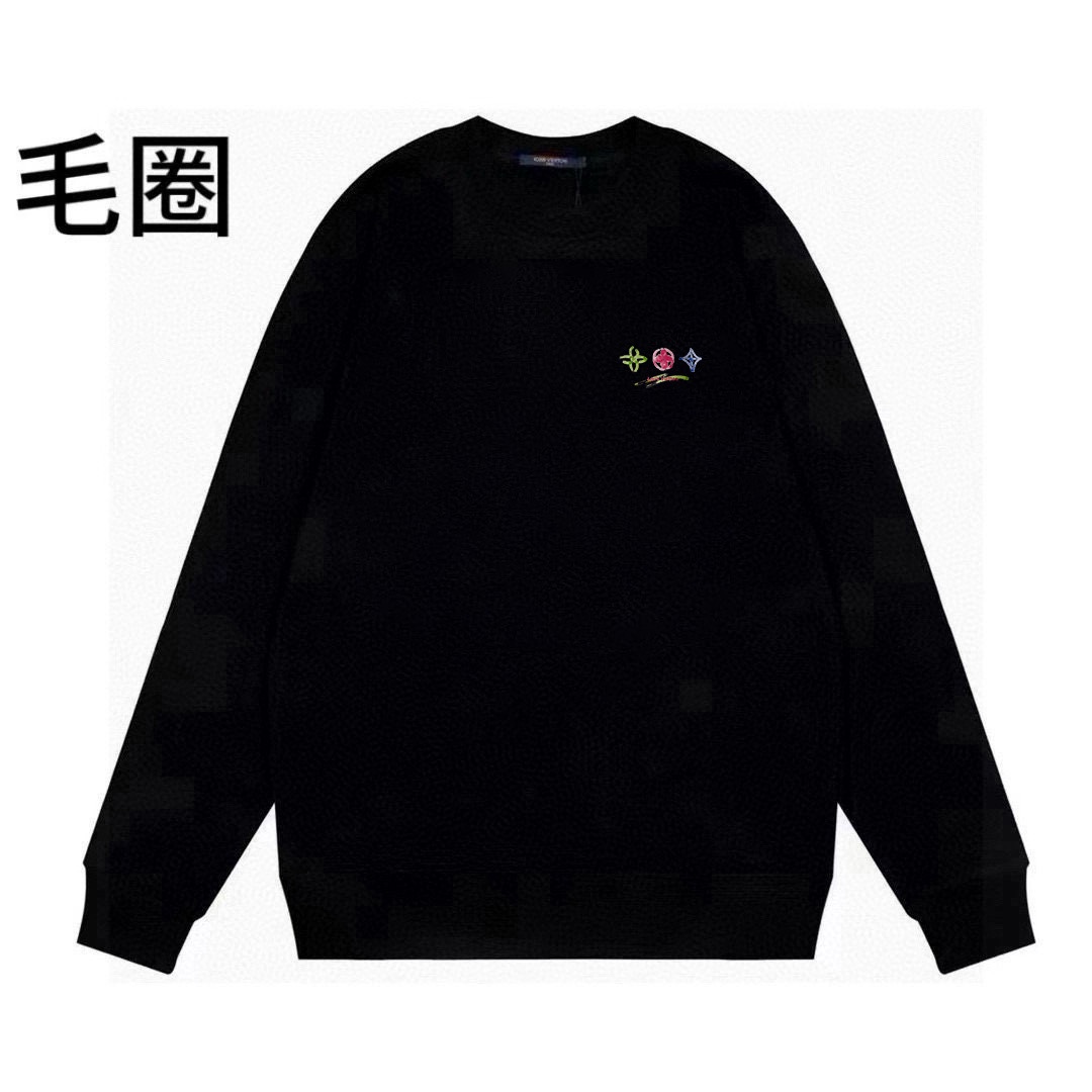 High quality minimalist letter printed round neck looped hoodie 1 pls add : 18030258501 if you need size guide