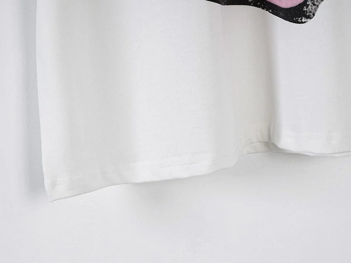 High quality trendy printed bat short sleeves