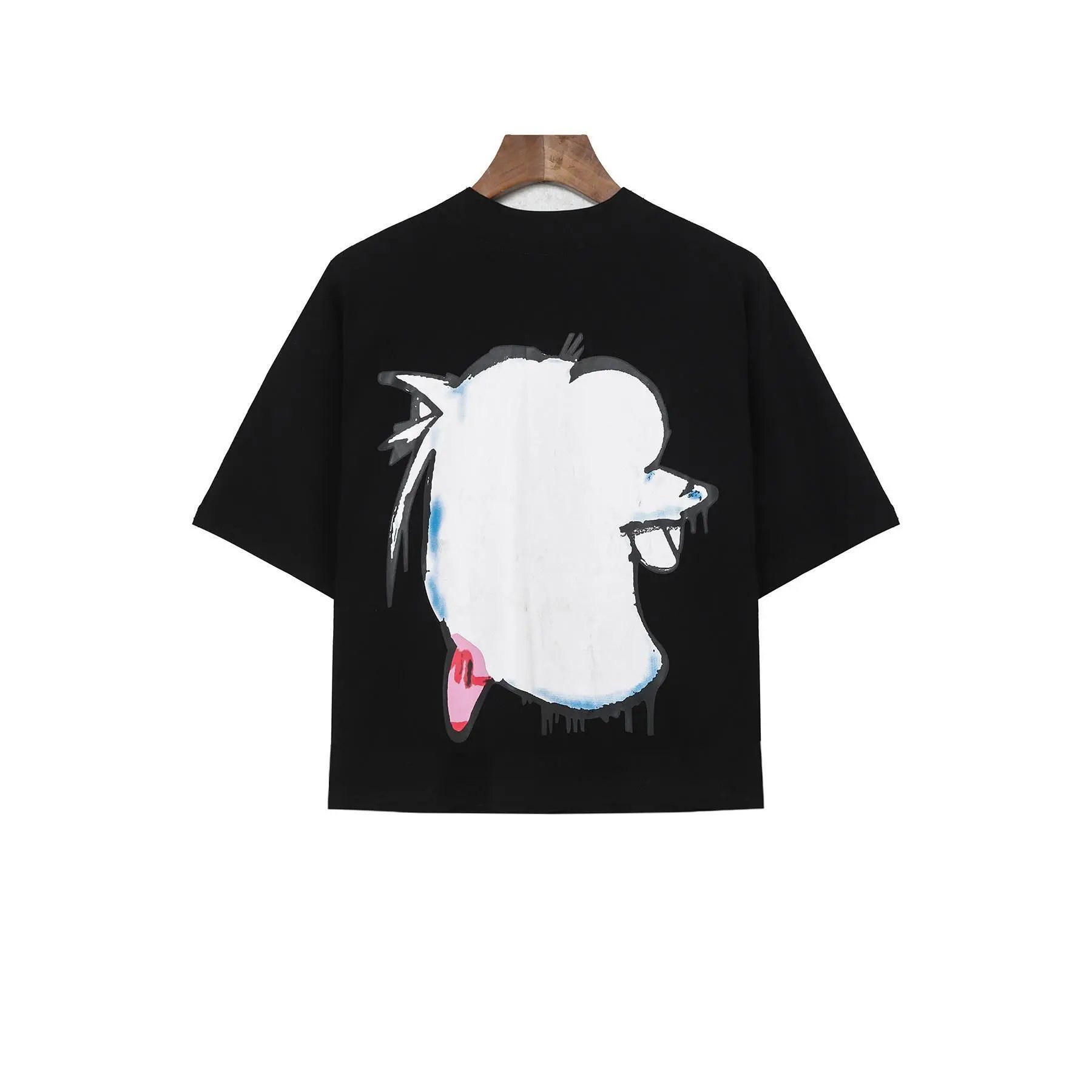 High quality trendy printed bat short sleeves