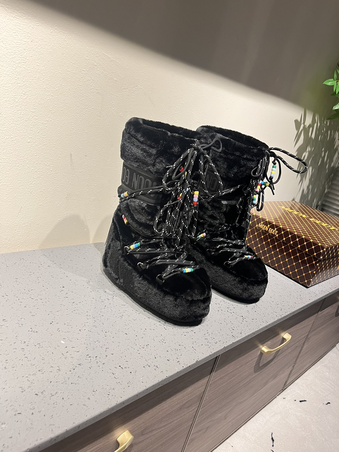 High quality ugly and cute long snow boots