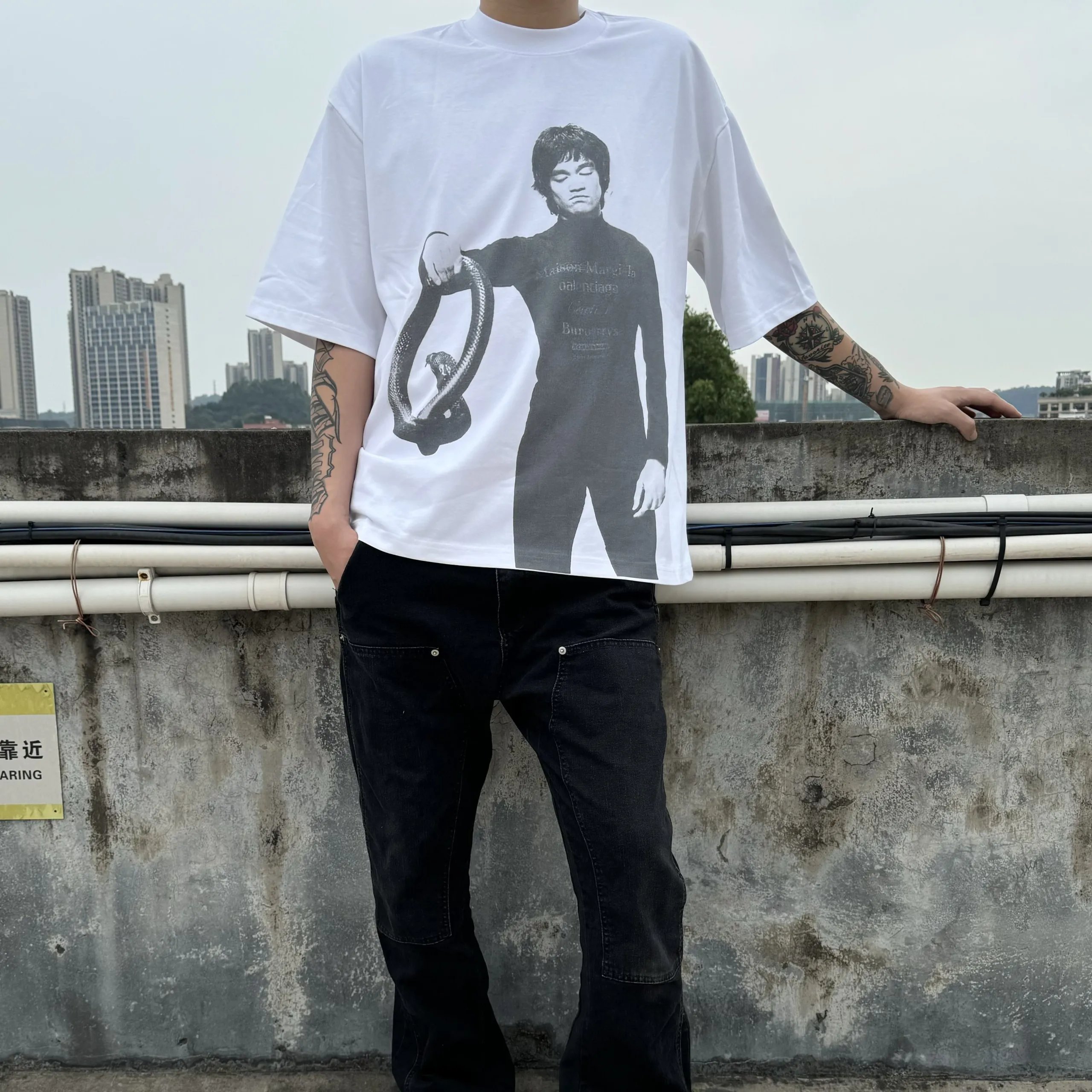 High quality pure cotton creative short sleeves