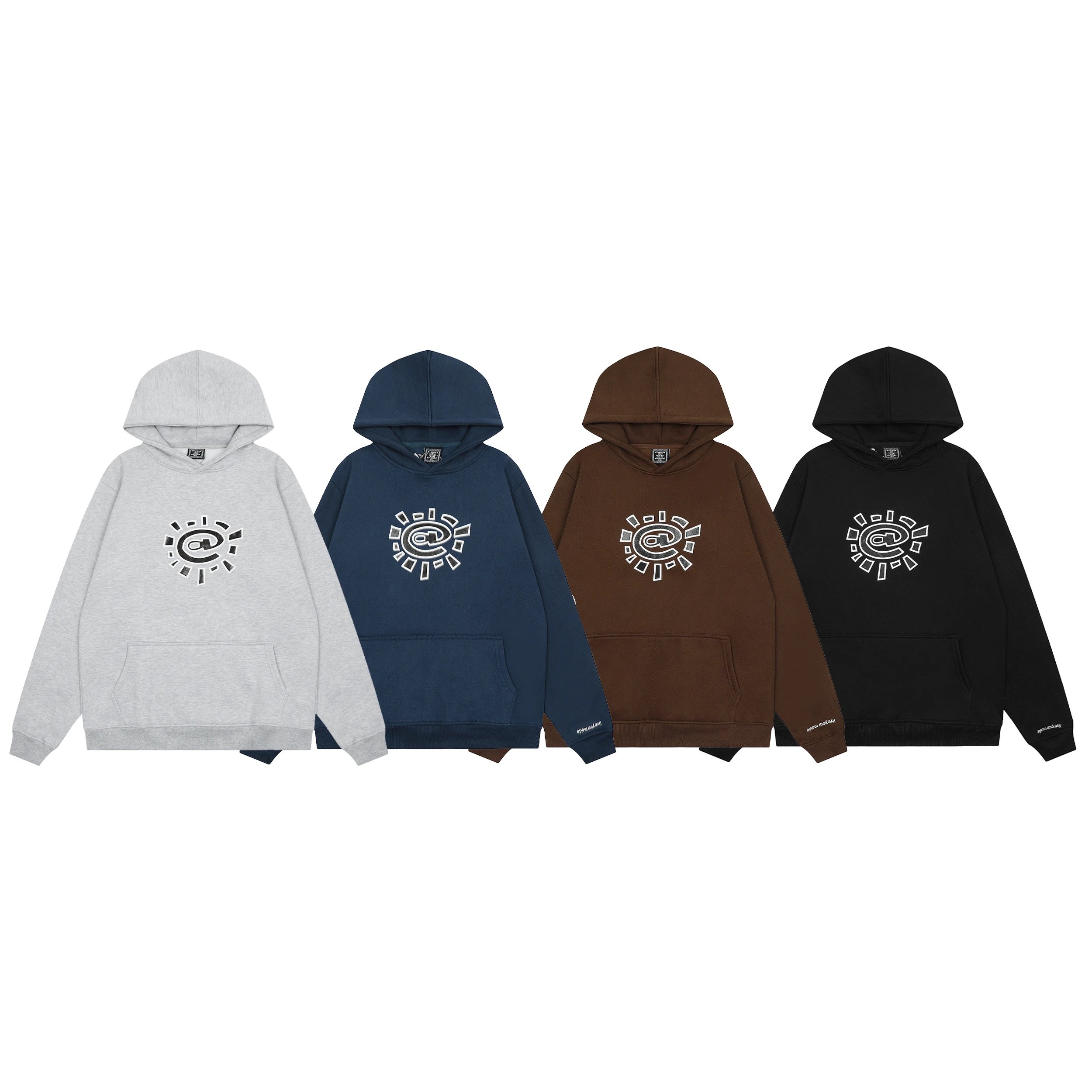 New high quality sun hoodie set jeans