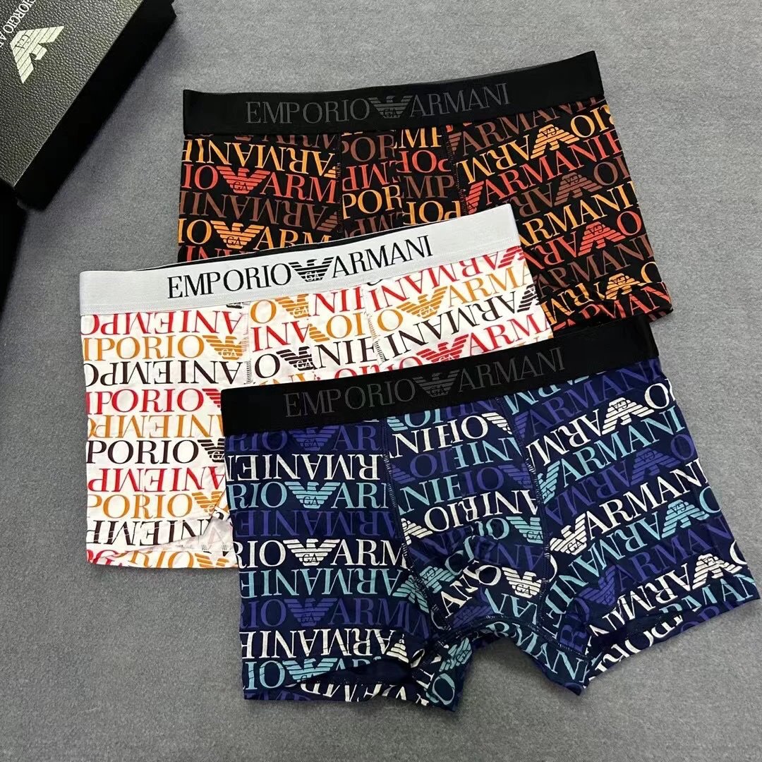 High quality men's underwear in a box of three, available in any color
