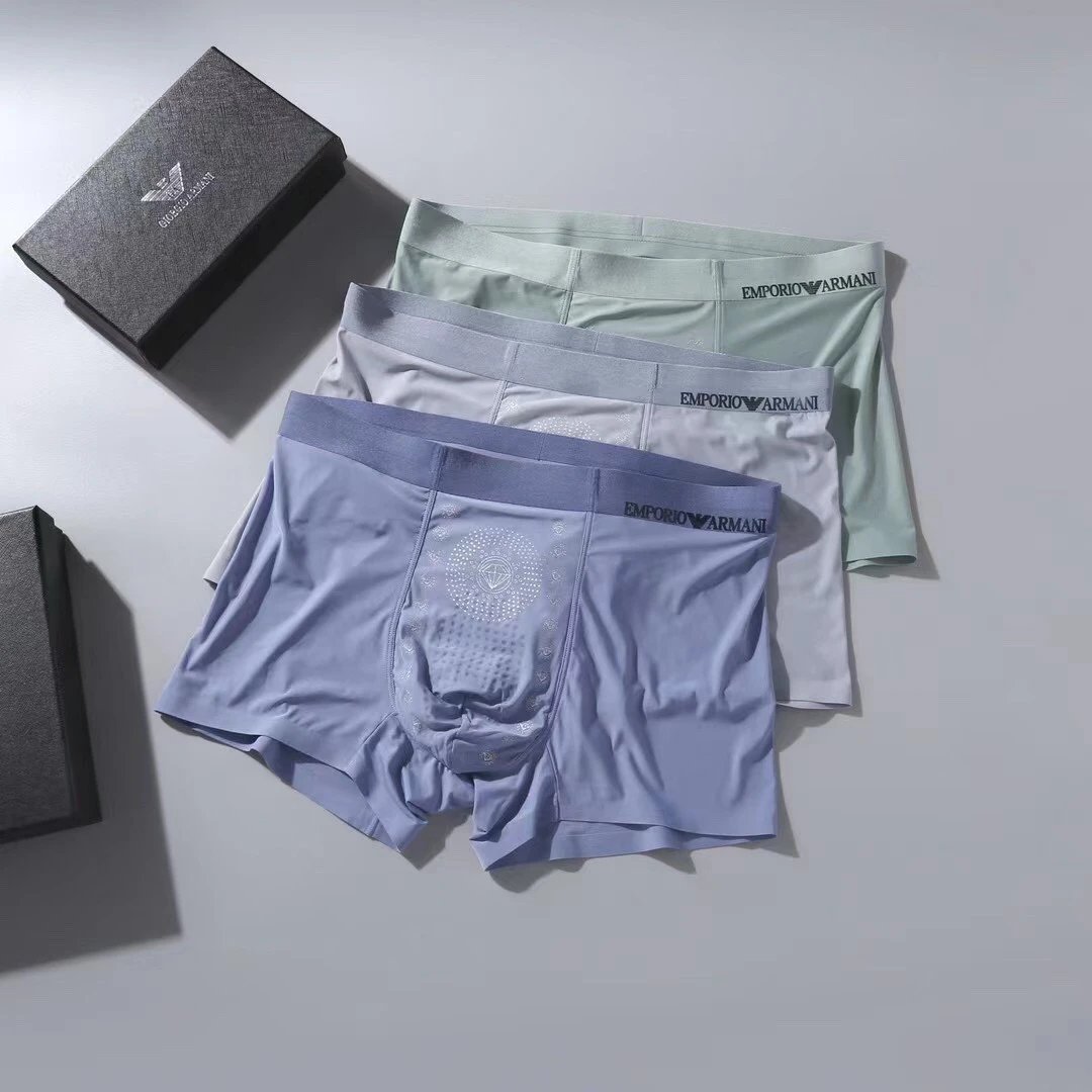 High quality men's underwear in a box of three, available in any color