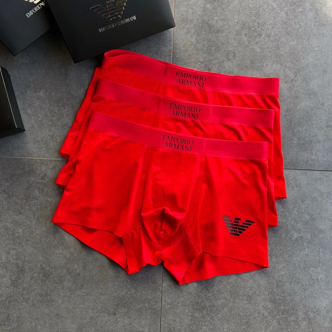 High quality men's underwear in a box of three, available in any color