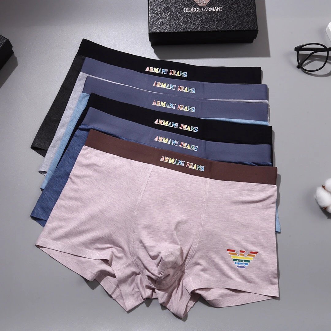 High quality men's underwear in a box of three, available in any color