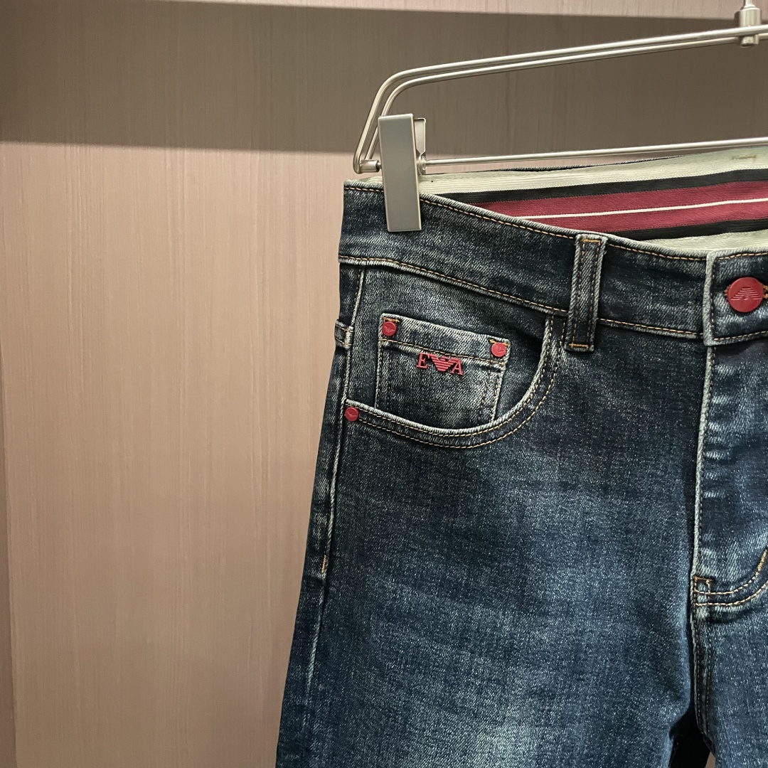 New high-end men's stretch brand trendy pants and jeans
