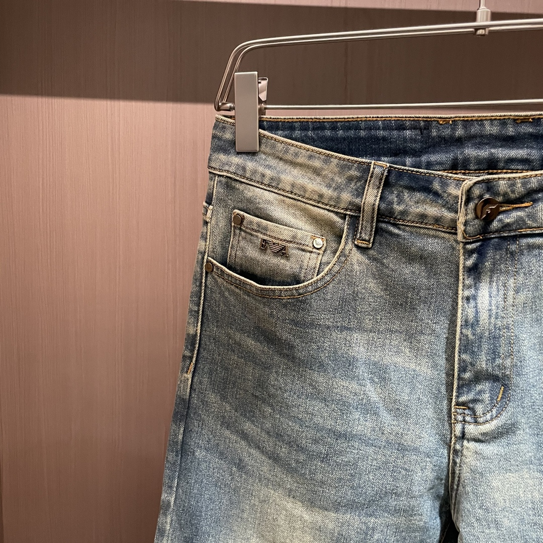 New high-end men's stretch brand trendy pants and jeans