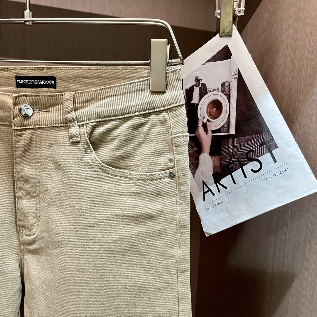 New high-end men's stretch brand trendy pants and jeans