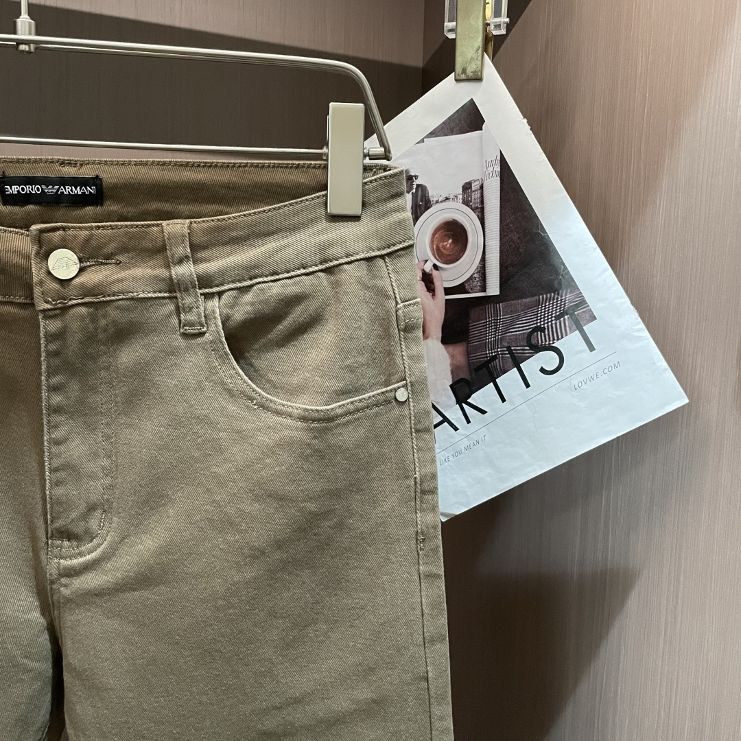 New high-end men's stretch brand trendy pants and jeans