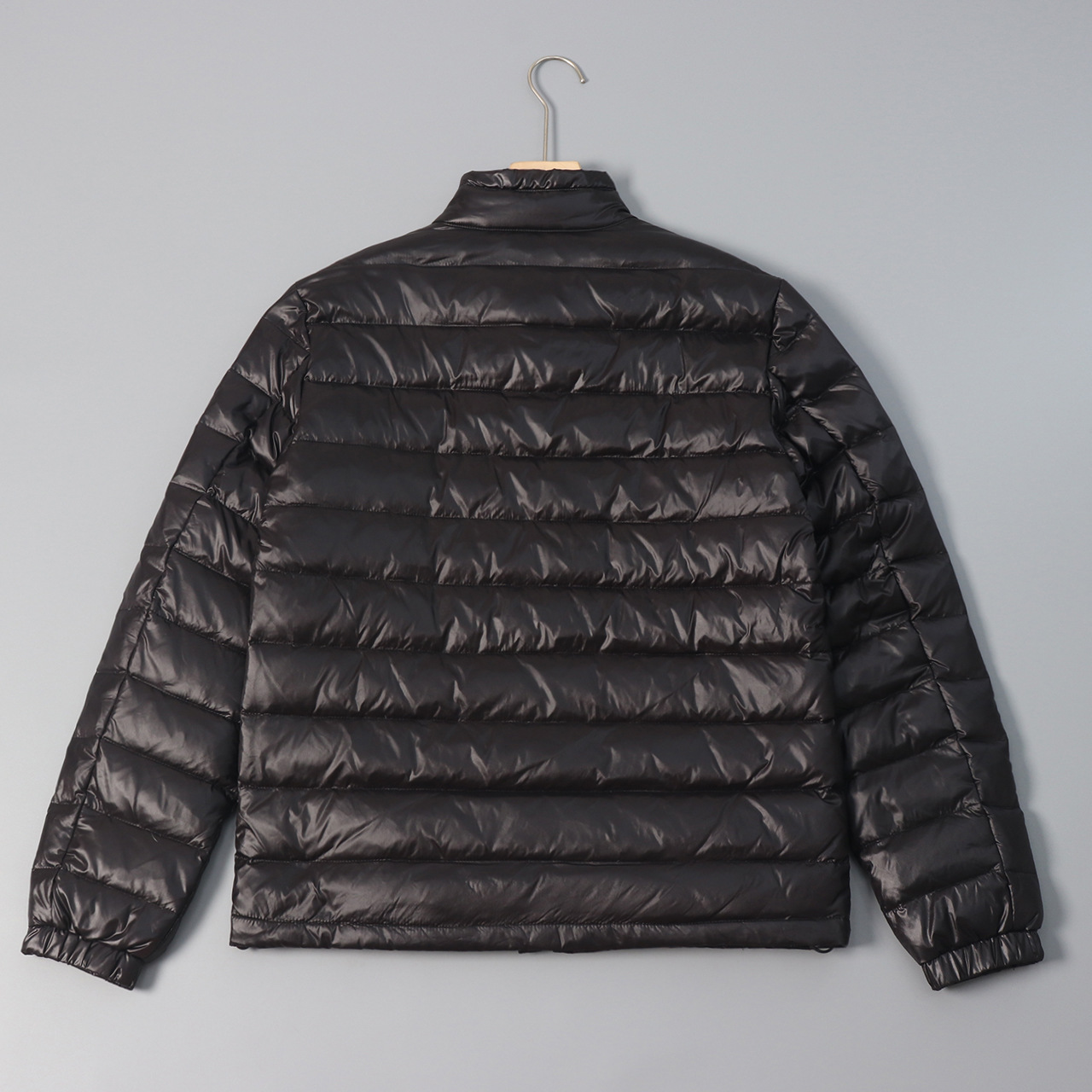 High quality standing collar sticker small diamond down jacket