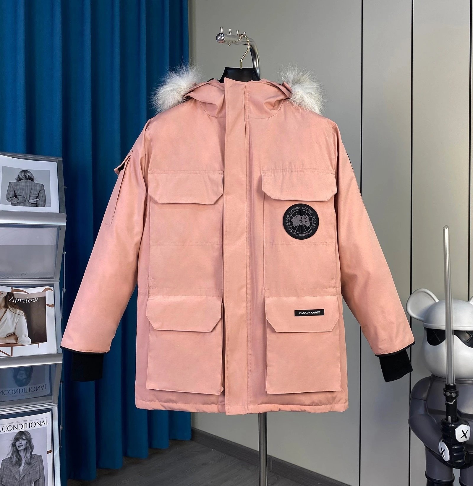 Winter long down jacket