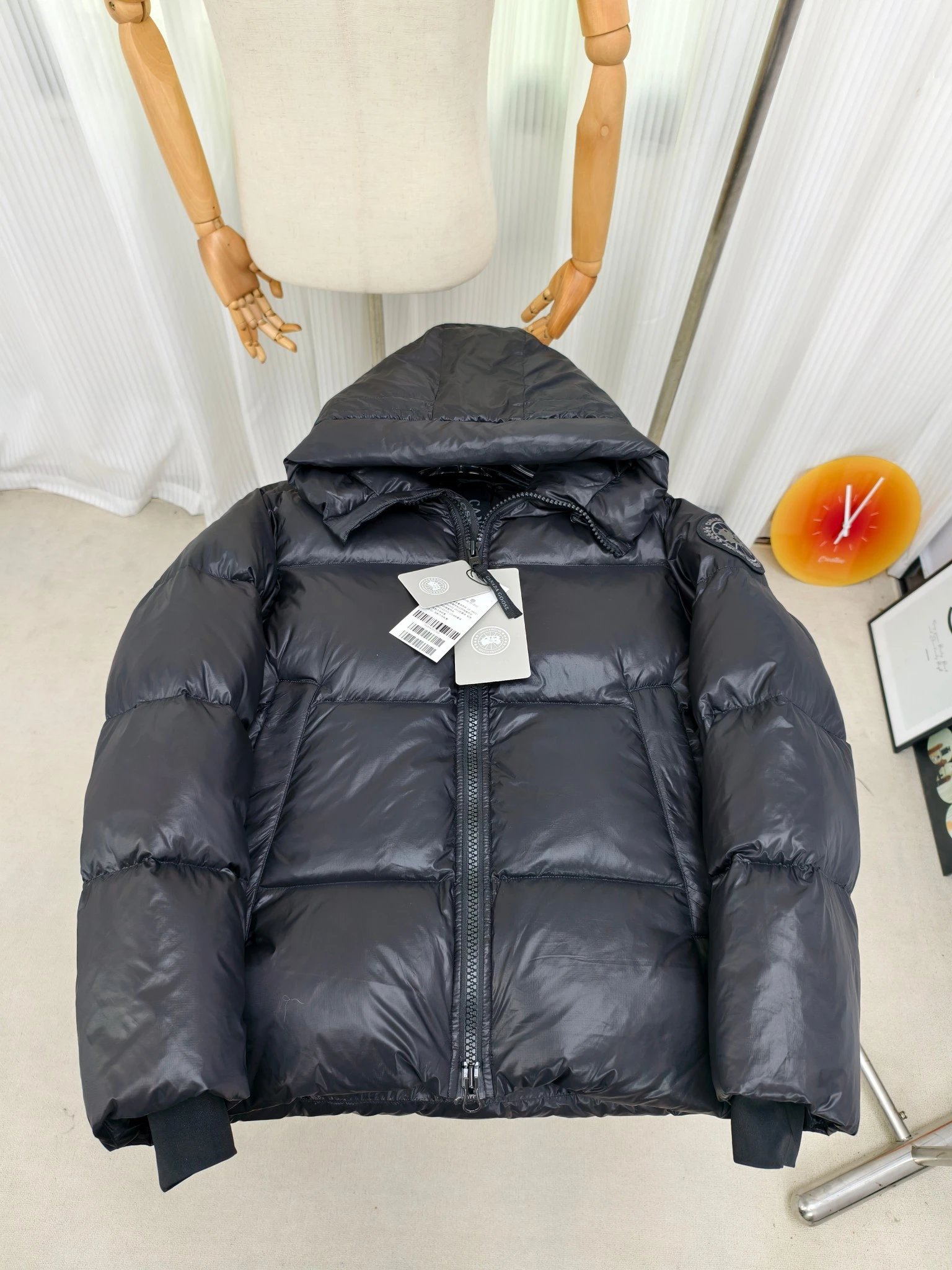 Winter shiny down jacket